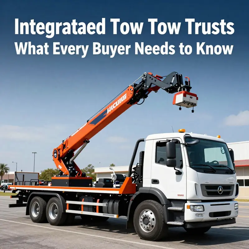 Light to medium-duty tow trucks on display, highlighting their price ranges and features.