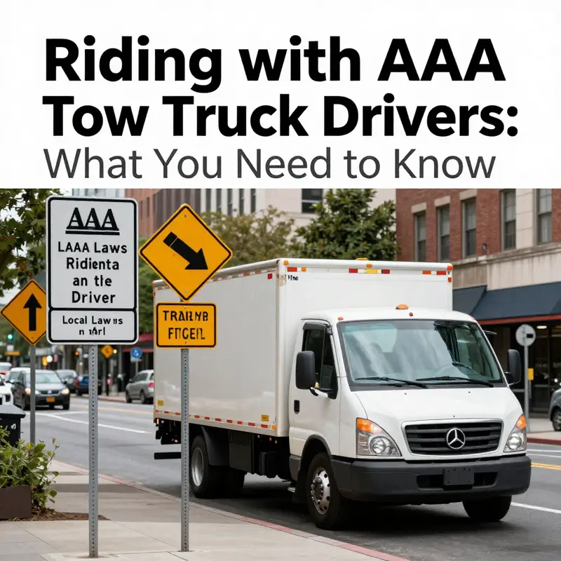 A tow truck driver discussing towing procedures with a stranded motorist.