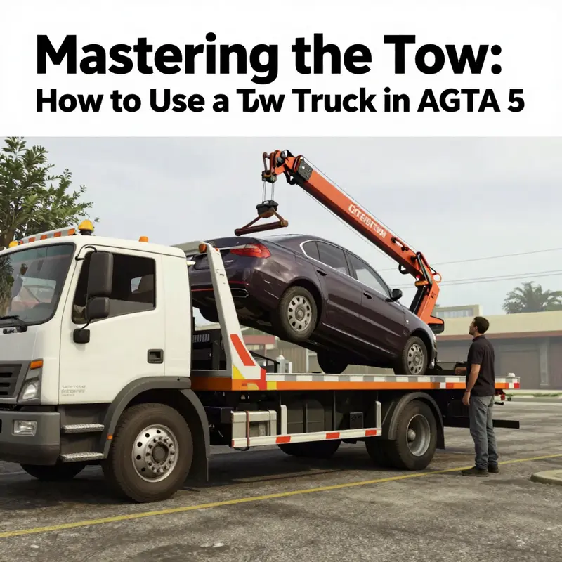 Finding the perfect tow truck in Los Santos.
