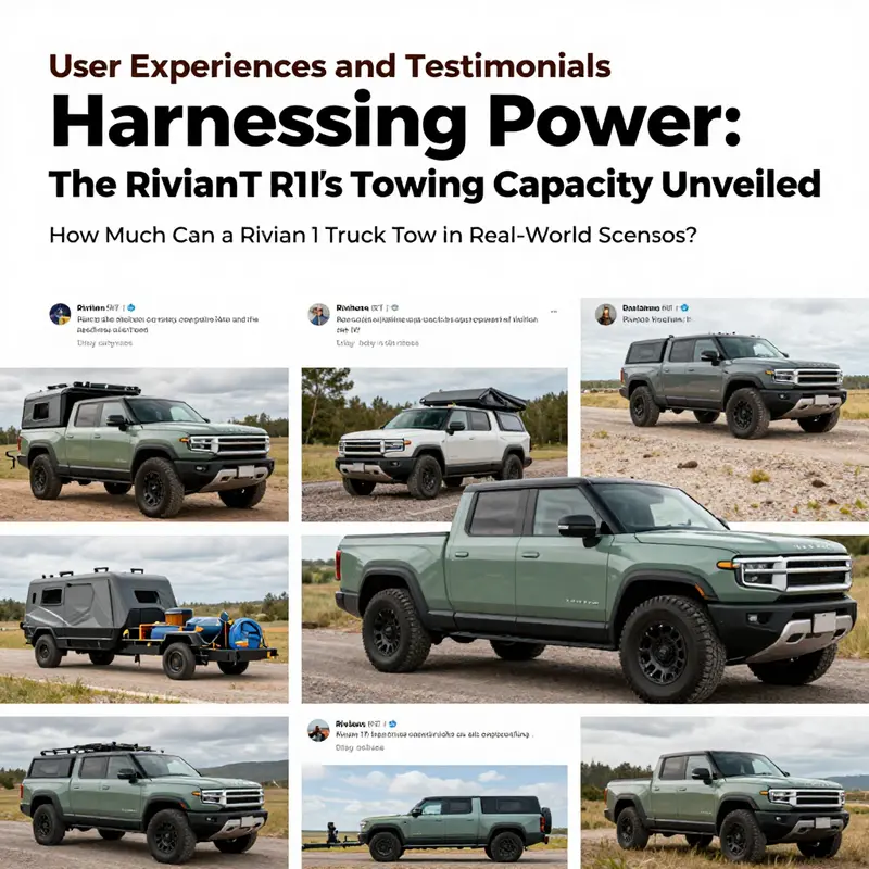 The Rivian R1T showcasing its impressive towing capacity while hauling a boat.