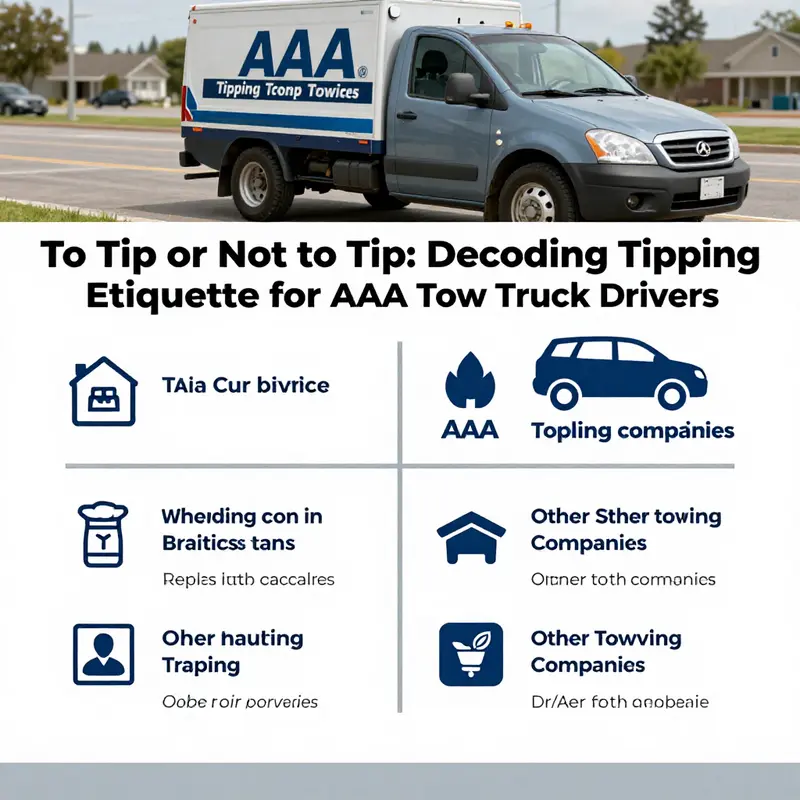 A tow truck driver provides assistance at the roadside, exemplifying the service environment for tipping etiquette.