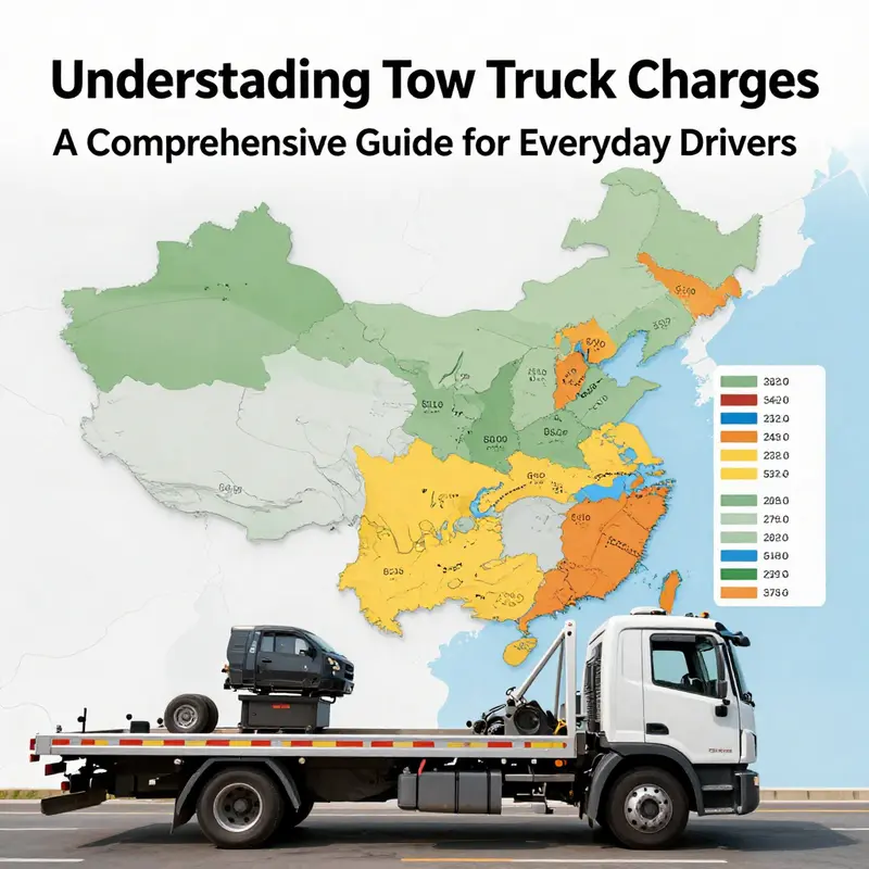 An illustrative breakdown of base charges and fees associated with tow truck services.