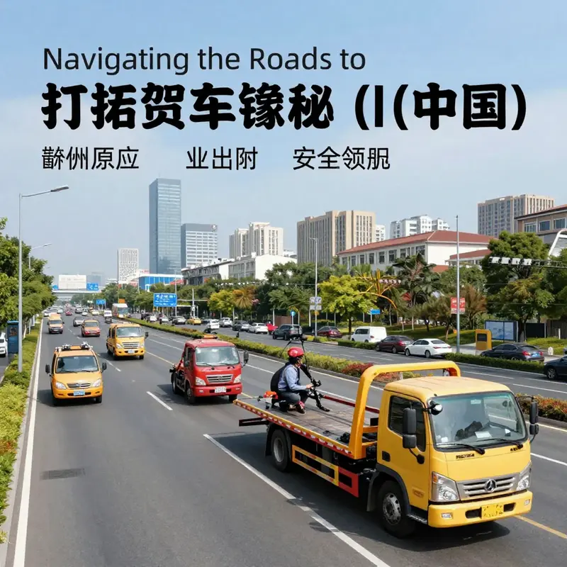 A vibrant city road scene featuring various tow trucks demonstrating their essential role in transportation.