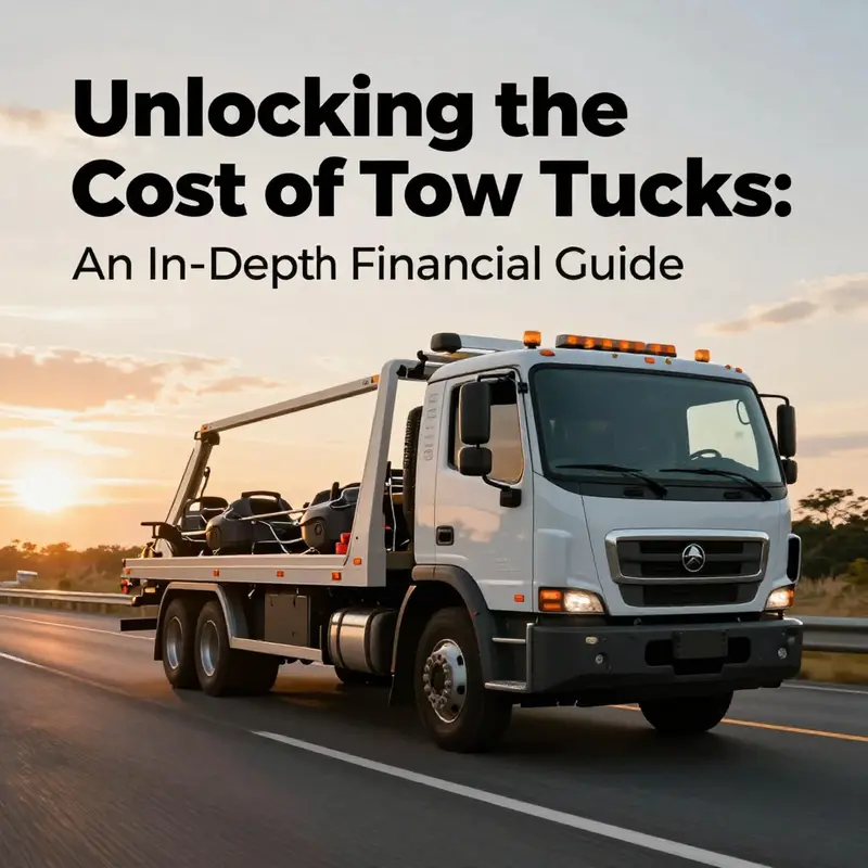 A powerful image of a tow truck on a highway during sunset, showcasing its significance in roadside assistance.