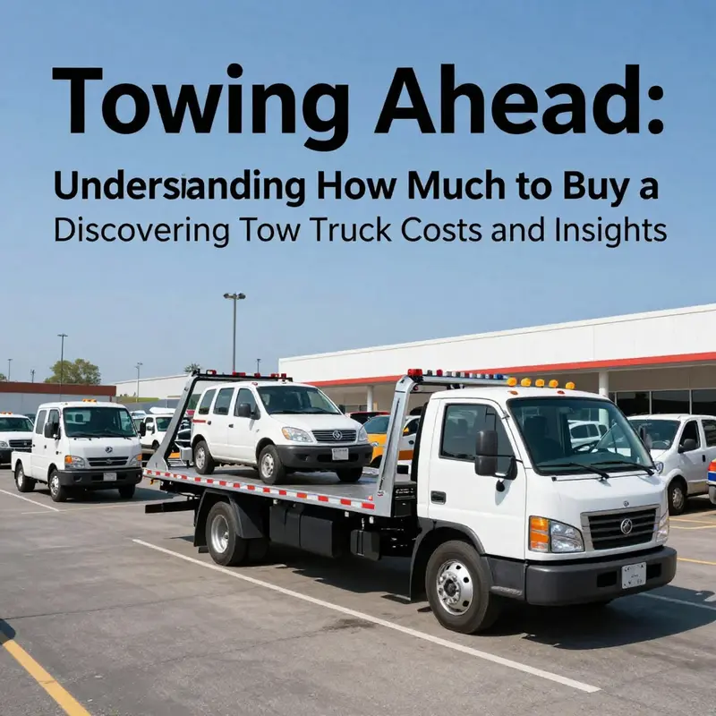 Explore various tow truck models available in the market that reflect the diverse pricing options.