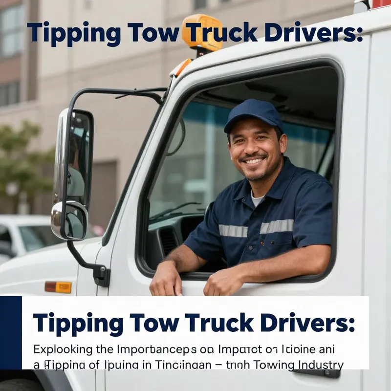 Tow truck driver smiling in front of their truck in an urban setting.