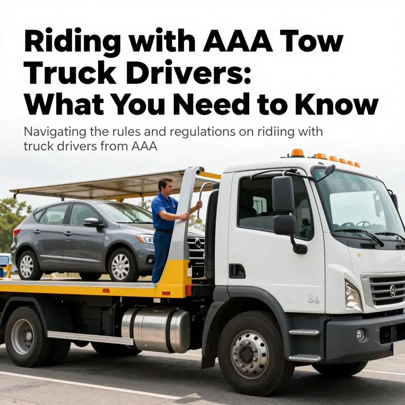 A tow truck driver assisting a stranded motorist, showcasing professionalism and care.