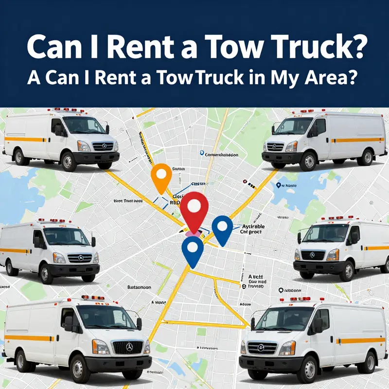 A family considers their tow truck options while discussing with a rental agent.