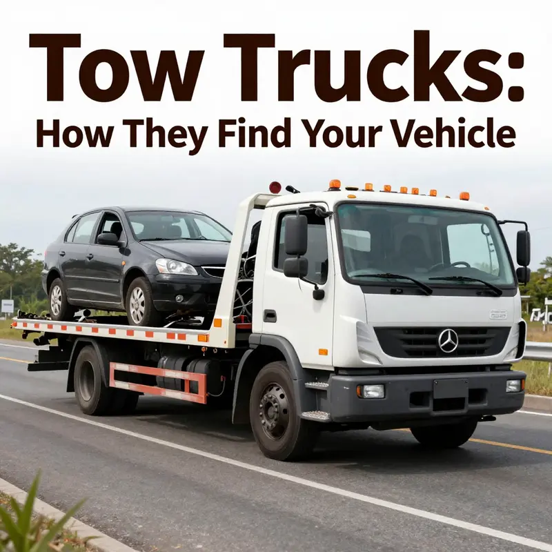A tow truck connects to a vehicle as a parking enforcement officer monitors the illegal parking situation.