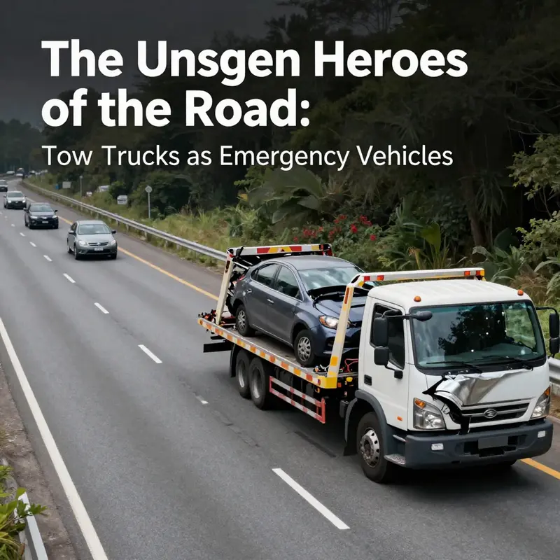 Tow trucks are crucial emergency vehicles providing roadside assistance to stranded motorists.