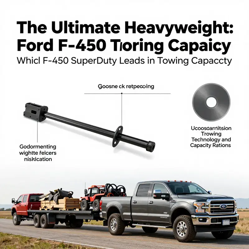 Ford F-450 Super Duty: Dominating in towing capacity with a robust design.