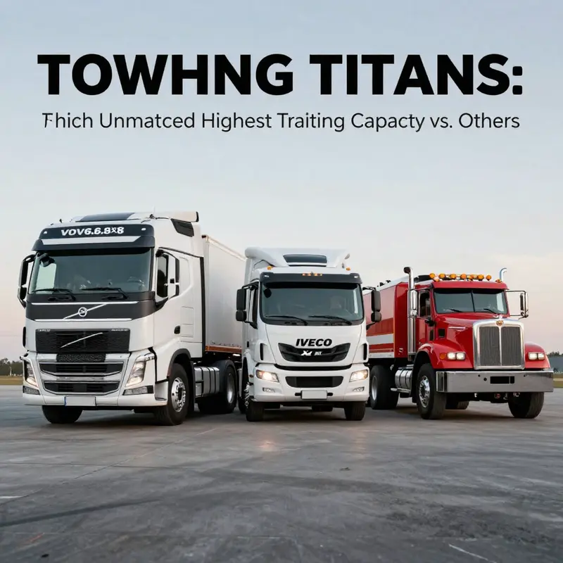 The Volvo FH16.8×8 in action, demonstrating its unmatched towing capacity.