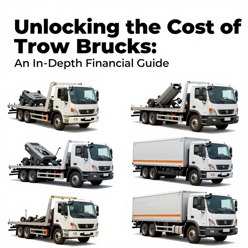 Various models of tow trucks available for purchase, showcasing their pricing diversity.