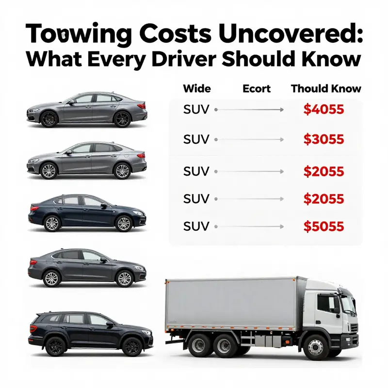 Overview of key factors influencing towing costs.