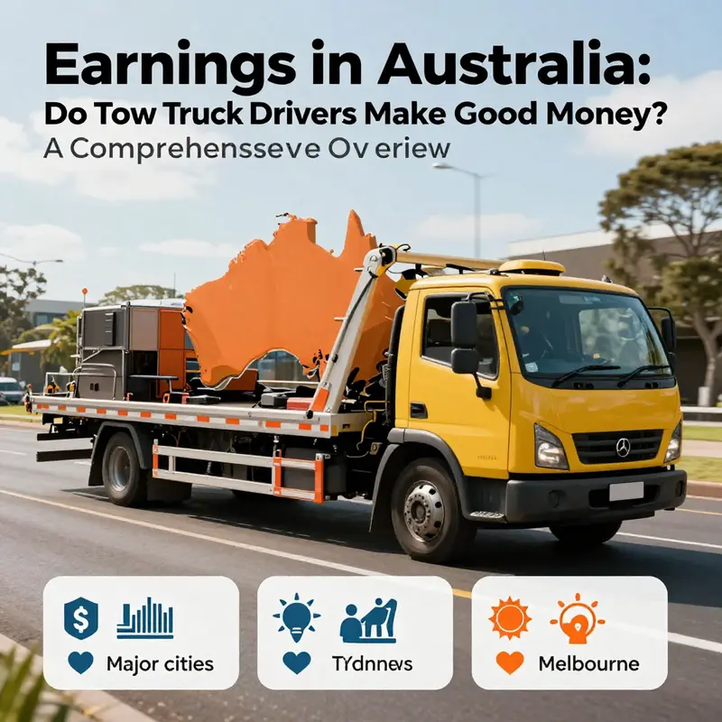 Income variability for tow truck drivers in Canada, emphasizing high-paying regions.