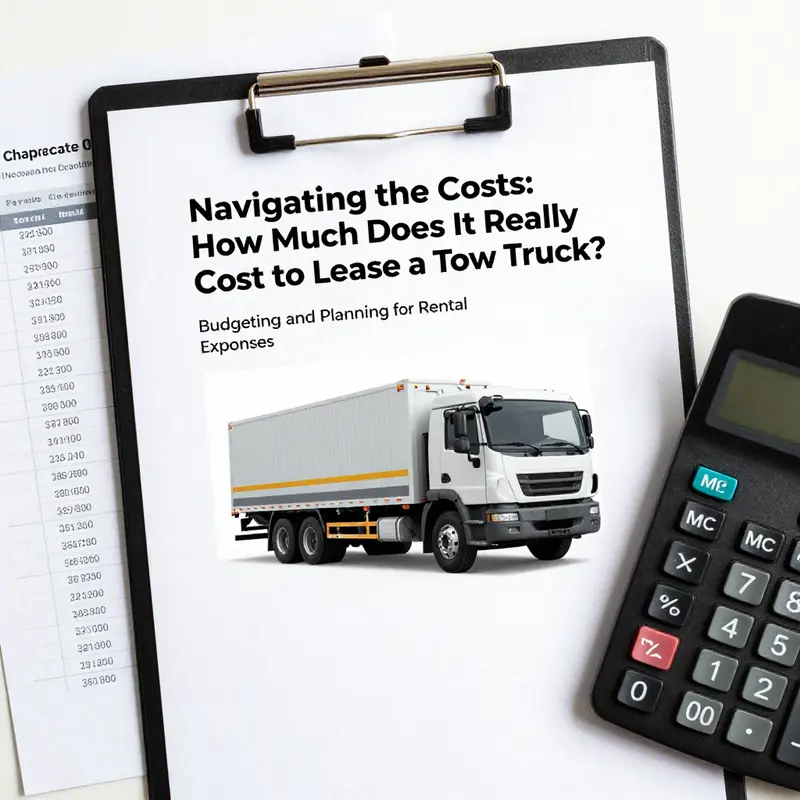 A comparison of various tow truck types and their corresponding daily rental rates.