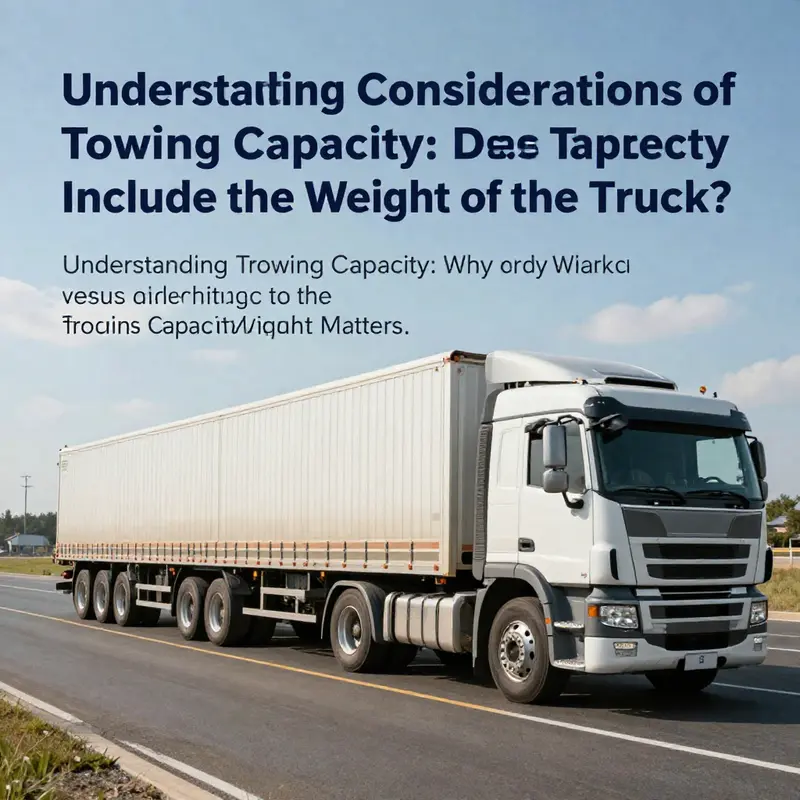 A breakdown of towing capacity versus the weight of the truck.