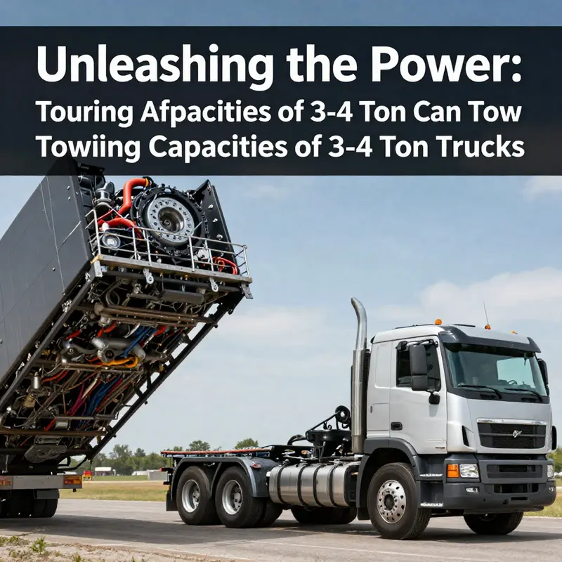 An overview of typical towing capacities for popular 3-4 ton truck models.
