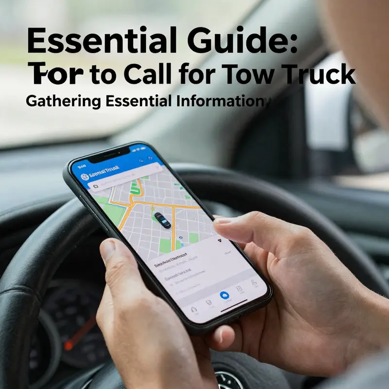 Prioritizing safety while calling for roadside assistance.