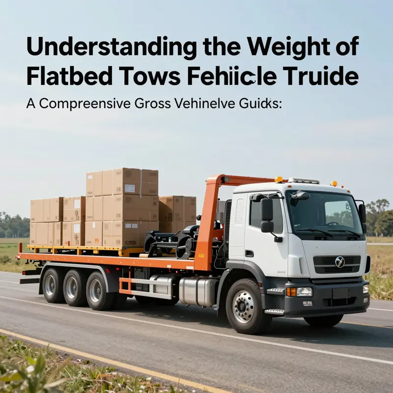 Different models of flatbed tow trucks illustrate the variability in curb weights.
