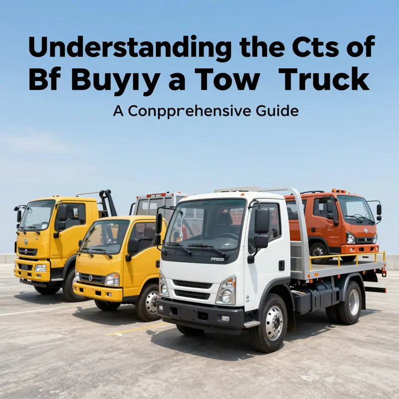 A variety of light to medium duty tow trucks illustrating their differences and features.