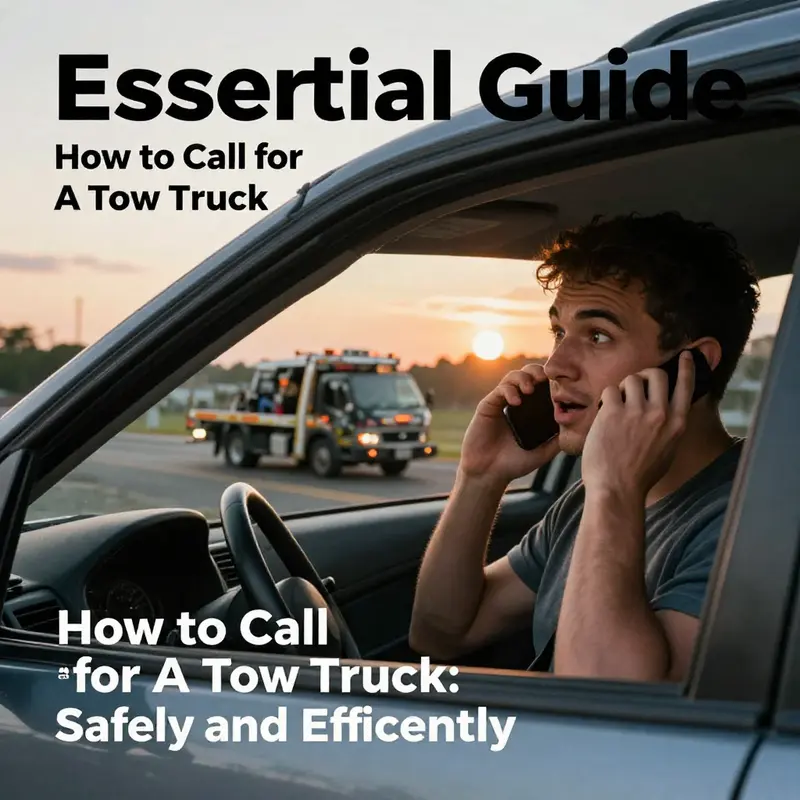 Prioritizing safety while calling for roadside assistance.