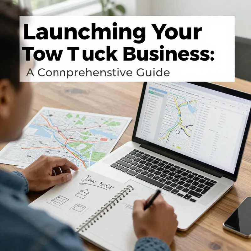An entrepreneur conducting market research for a tow truck business.