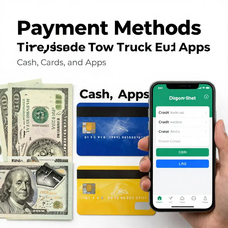 Employed tow truck driver highlighting their regular paycheck, an example of typical compensation in the industry.