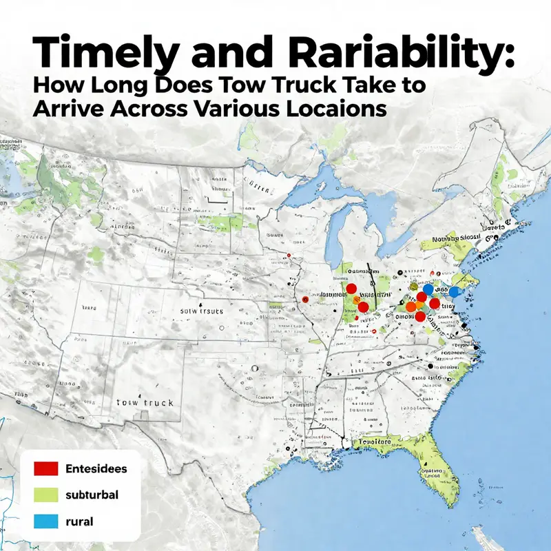 Comparing tow truck response times in urban versus suburban environments highlights significant differences.