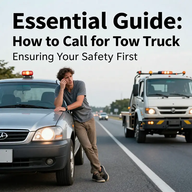 Prioritizing safety while calling for roadside assistance.