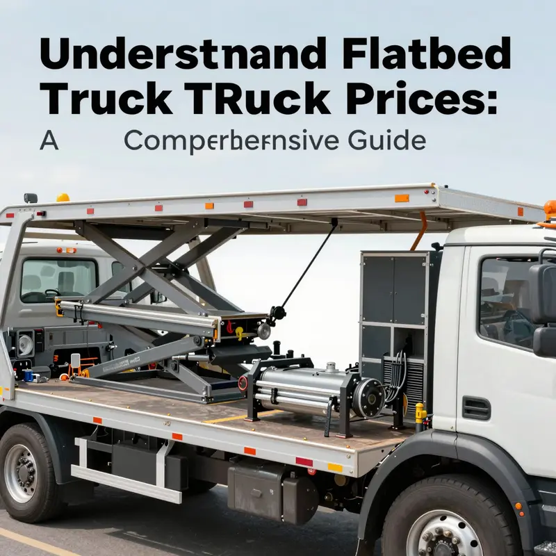 An infographic illustrating the cost breakdown of different categories of flatbed tow trucks.