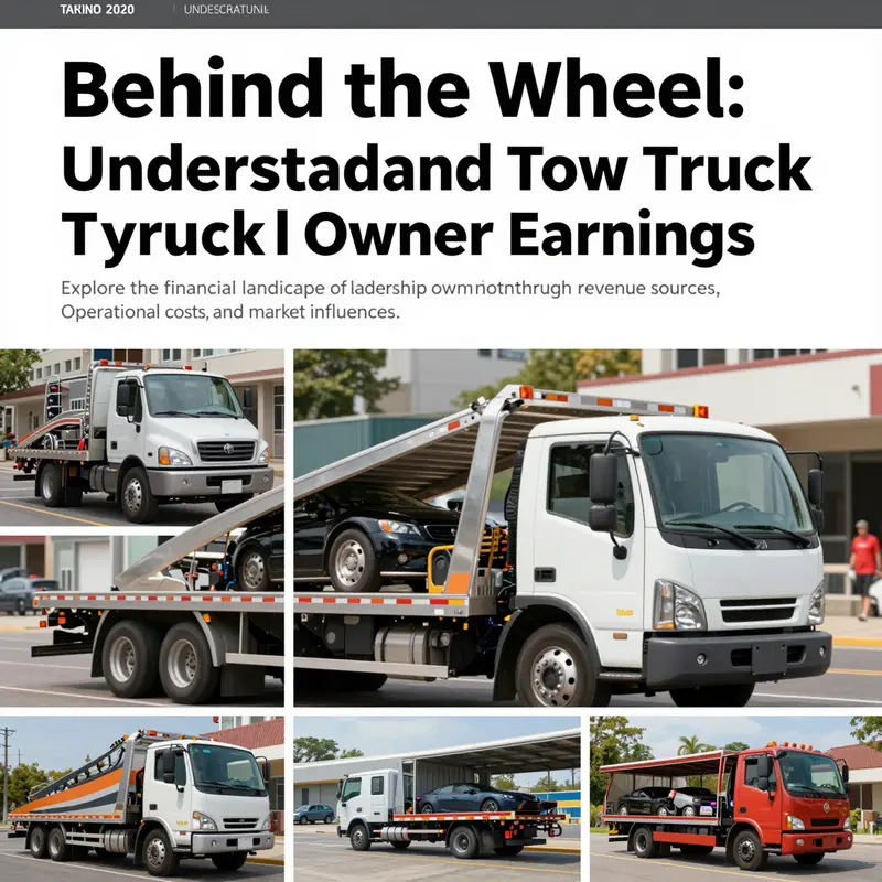Collage of various tow truck operations showing different scenarios highlighting the multifaceted nature of the towing business.