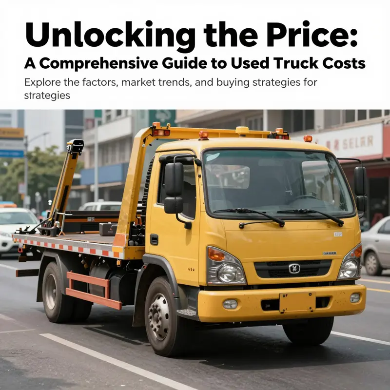 A used tow truck navigating a busy street, highlighting its vital role in vehicle recovery and transportation.