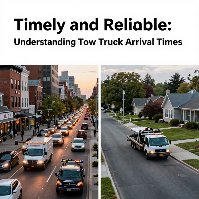 Comparing tow truck response times in urban versus suburban environments highlights significant differences.