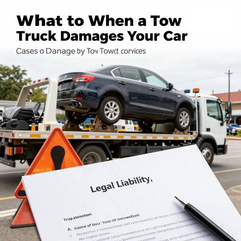 Understanding the legal liabilities of towing companies during transport.