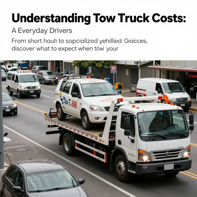 Different types of tow trucks operating in a city environment.