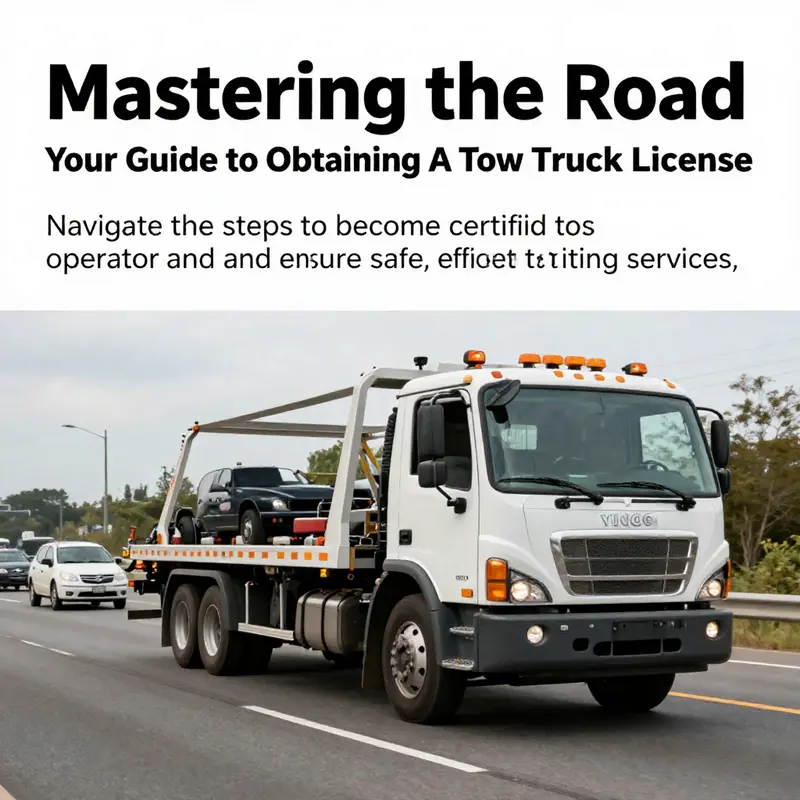 Tow truck in action on a highway, representing professional towing services.