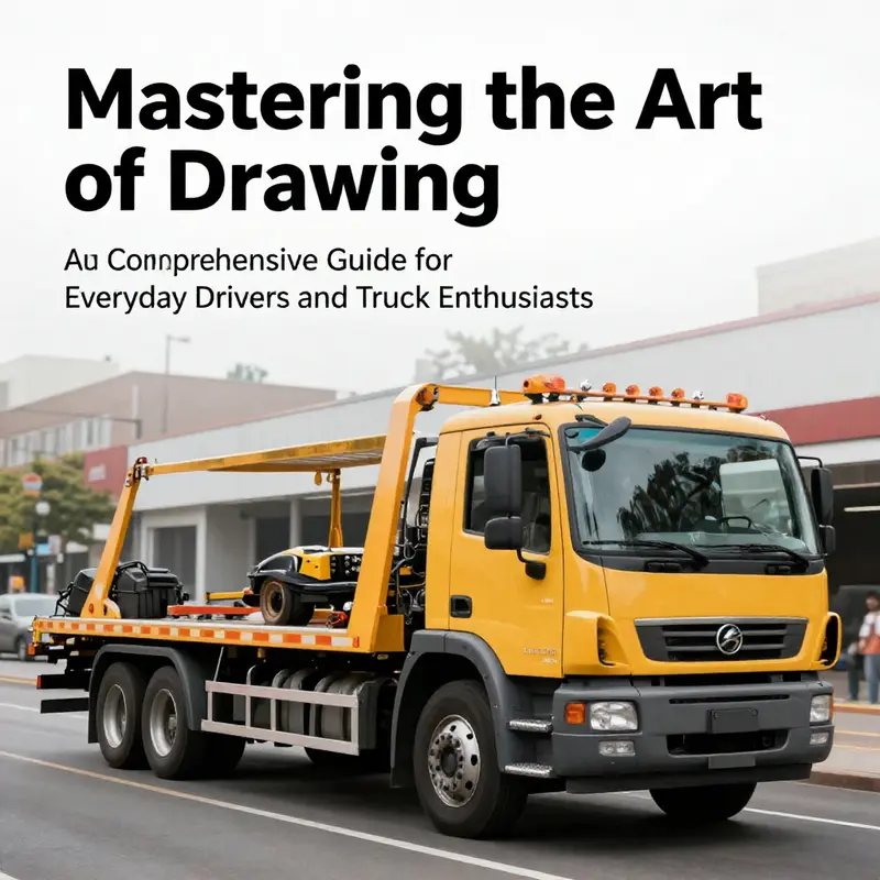 A vibrant cover image of a tow truck in an urban setting, illustrating action and detail.