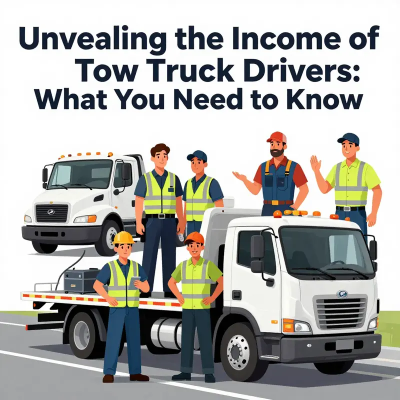 A comparison of average annual earnings for tow truck drivers in the U.S. and Canada.