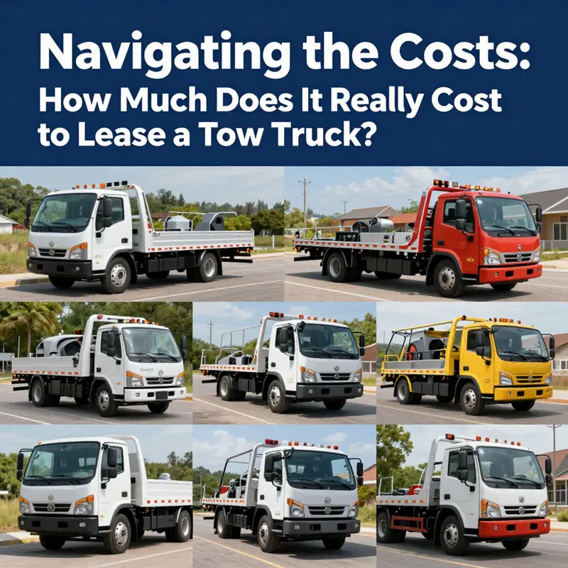 A comparison of various tow truck types and their corresponding daily rental rates.