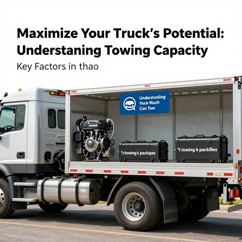 Key factors influencing the towing capacity of a truck.