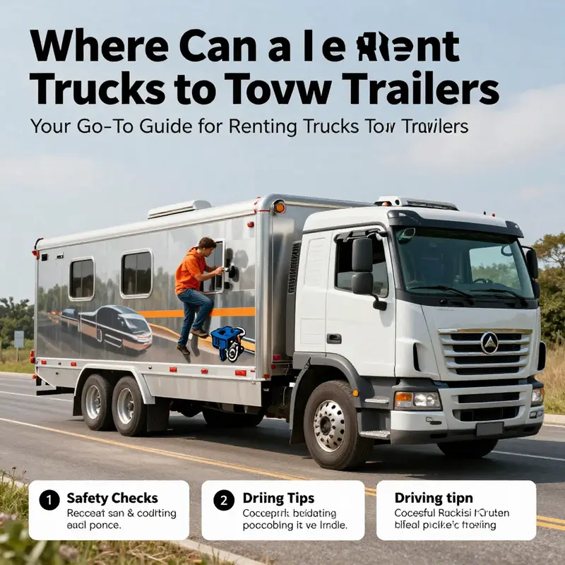 A variety of trusted truck rental companies for towing trailers.