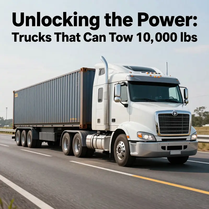 A heavy-duty truck demonstrating its towing capability with a loaded trailer at a construction site.