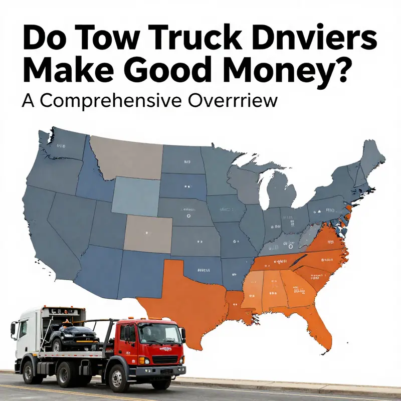 Income variability for tow truck drivers in Canada, emphasizing high-paying regions.