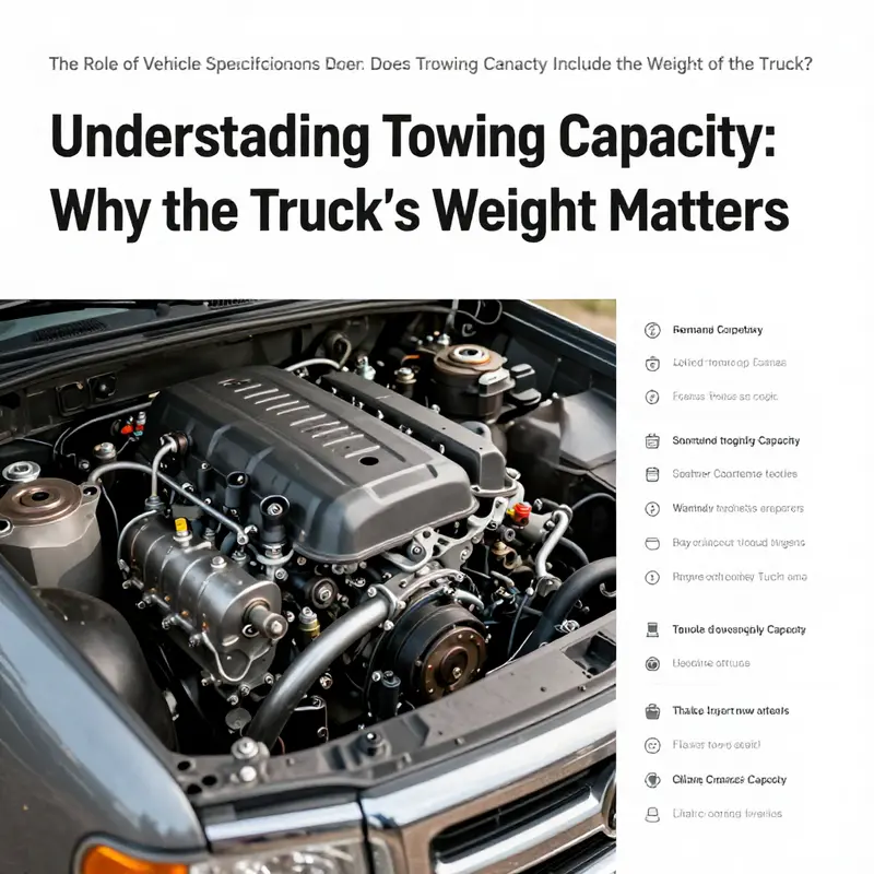 A breakdown of towing capacity versus the weight of the truck.