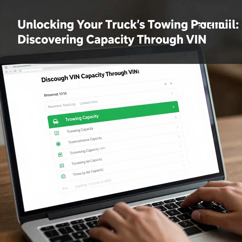 Understanding and locating the VIN on your truck is vital for determining towing capacity.