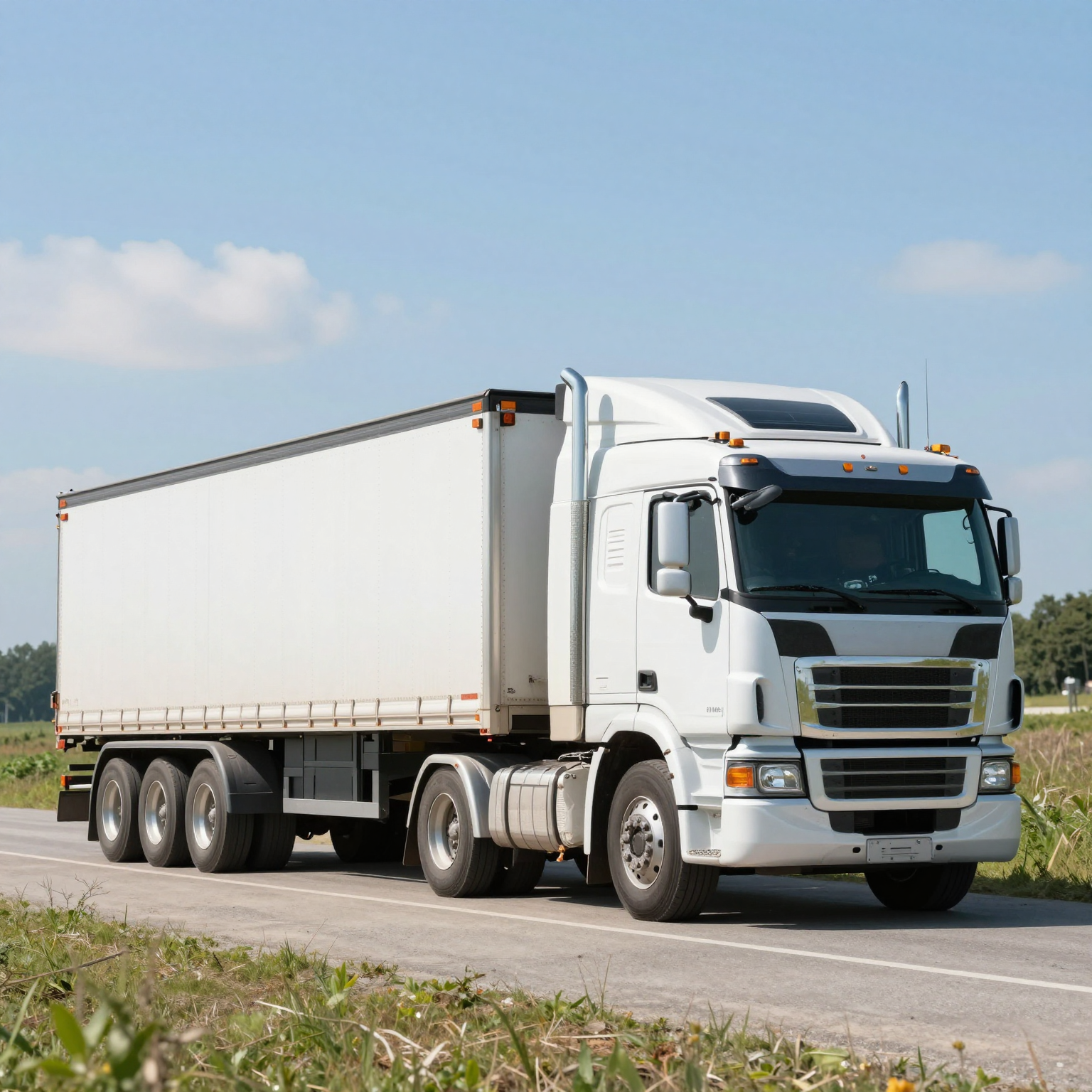 A 1500 truck towing a trailer