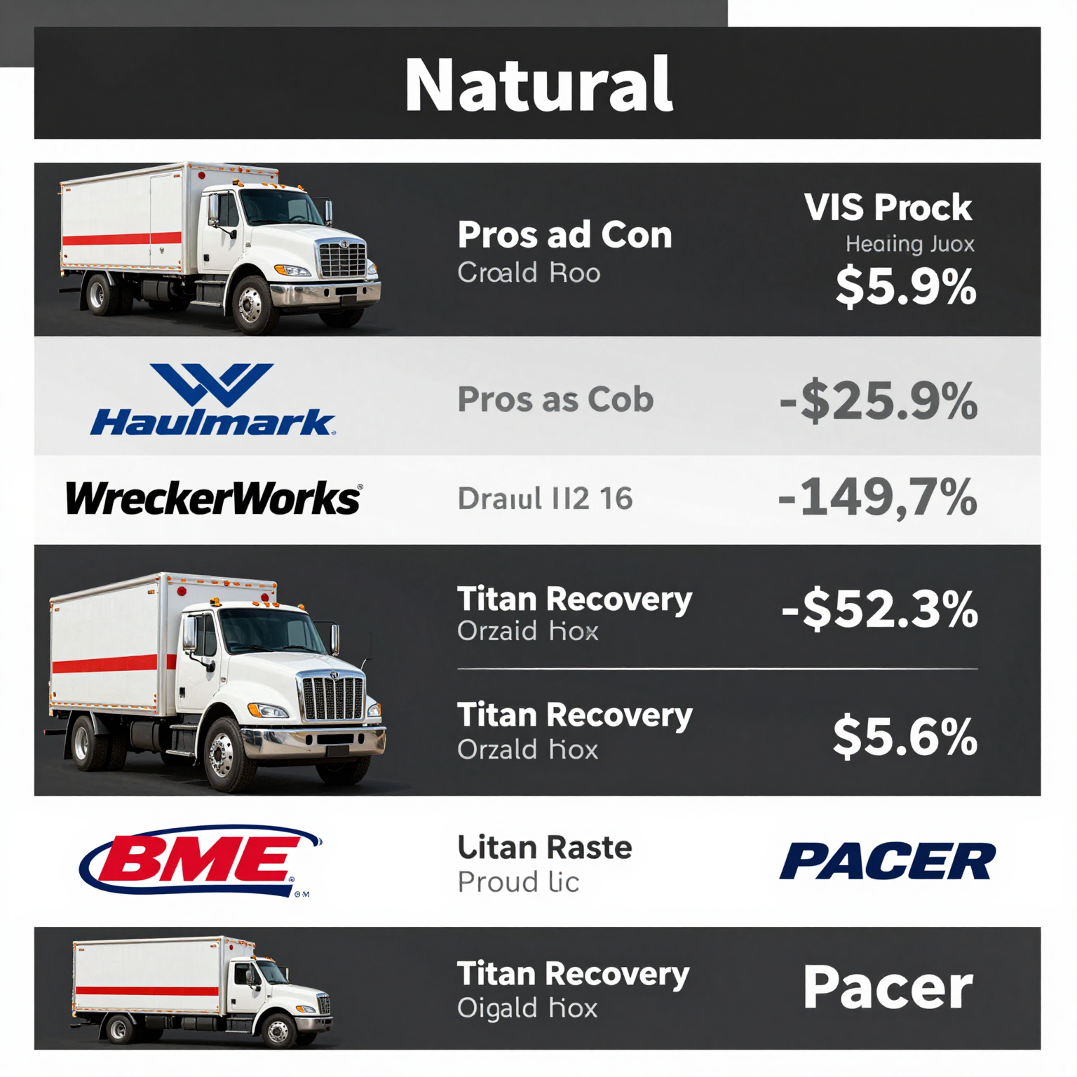 Tow Truck Brands Comparison