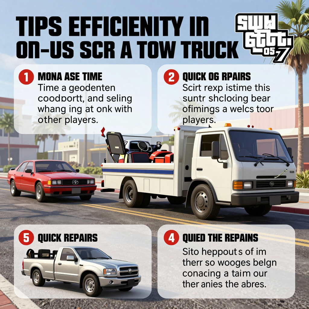 Tips for Efficiently Using a Tow Truck in GTA 5