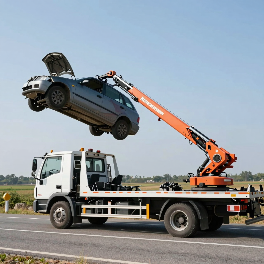 Tow Truck in Action